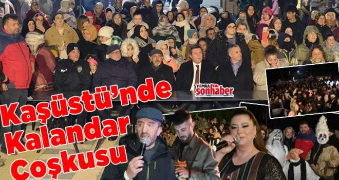 Kaşüstü’nde Kalandar Coşkusu Soğuğa Rağmen Alanı Isıttı
