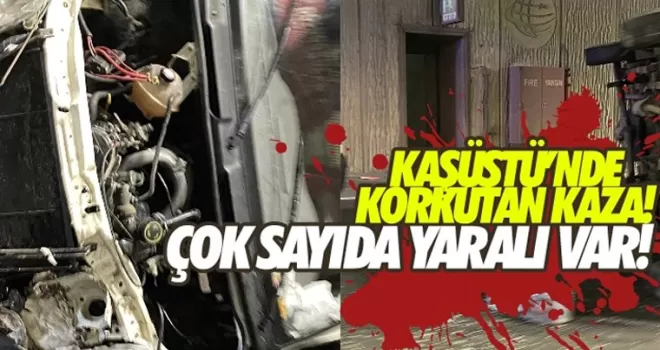 Kaşüstünde feci kaza, 5 yaralı!