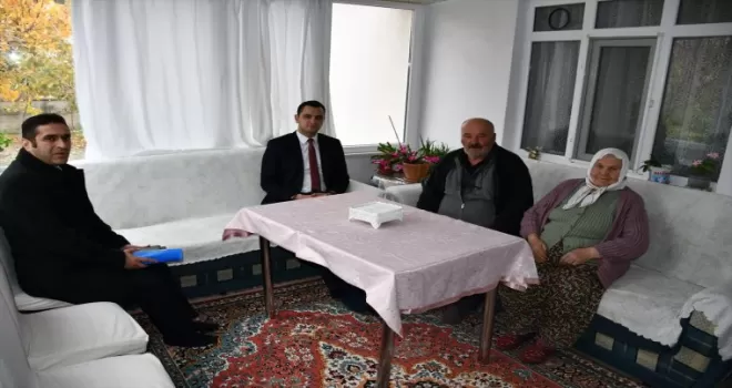 Kaymakam Büyükkaymakcı’dan şehit ailelerine ziyaret
