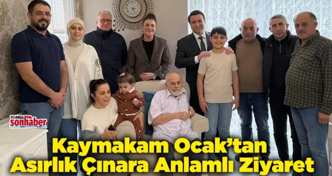 Kaymakam Ocak’tan Asırlık Çınara Anlamlı Ziyaret