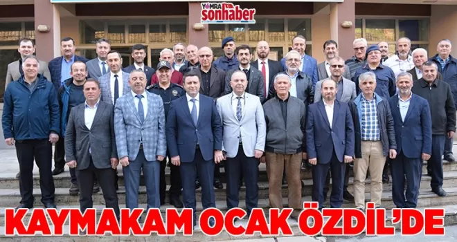 Kaymakam Oğuzhan Ocak’tan  Özdil’de bir dizi Ziyaretler