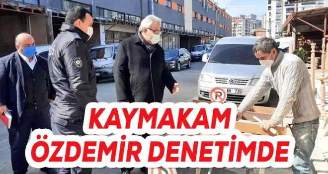 Kaymakam Özdemir denetimde
