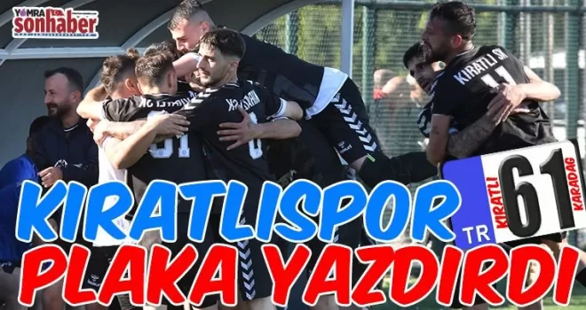 KIRATLI PLAKA YAZDIRDI: 6-1