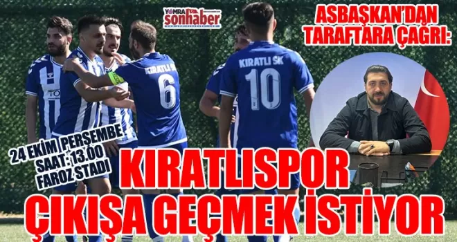 Kıratlıspor çıkışa geçmek istiyor