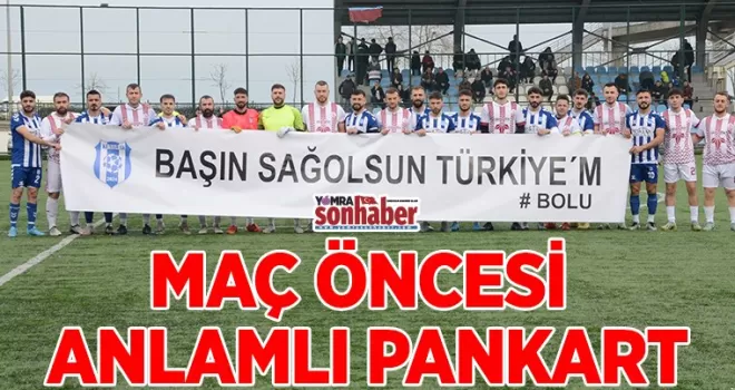 Kıratlıspor’dan anlamlı pankart