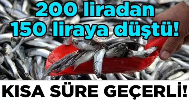 Kısa süre geçerli! 200 liradan 150 liraya düştü