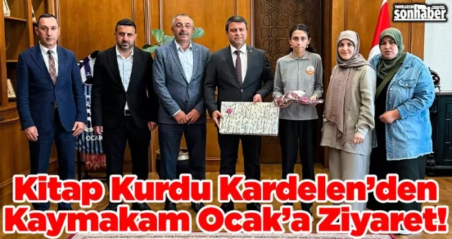 Kitap Kurdu Kardelen’den Kaymakam Ocak’a Ziyaret