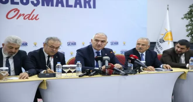 Kültür ve Turizm Bakanı Mehmet Nuri Ersoy, Ordu'da konuştu: