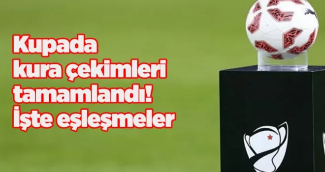 Kupada kura çekimleri tamamlandı! İşte eşleşmeler