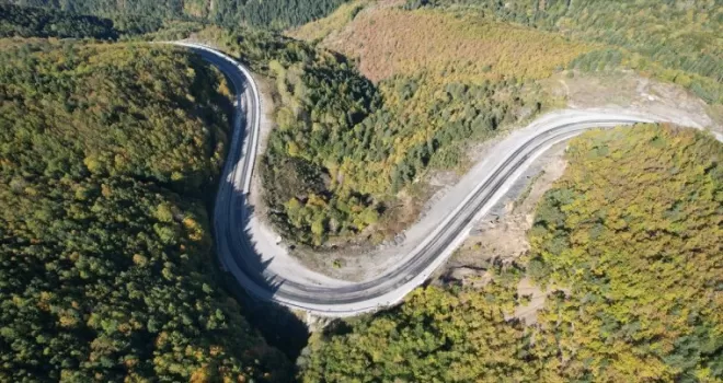 Küre Dağları’na sonbaharın renkleri hakim oldu