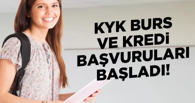KYK Burs ve Kredi Başvuruları Başladı