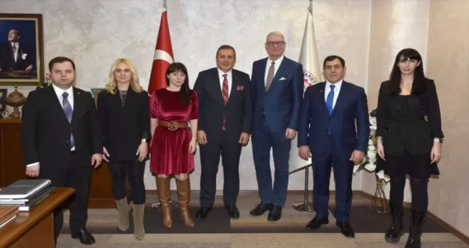 Letonya'nın Ankara Büyükelçisi Peteris Vaivars'ten TTSO'ya ziyaret