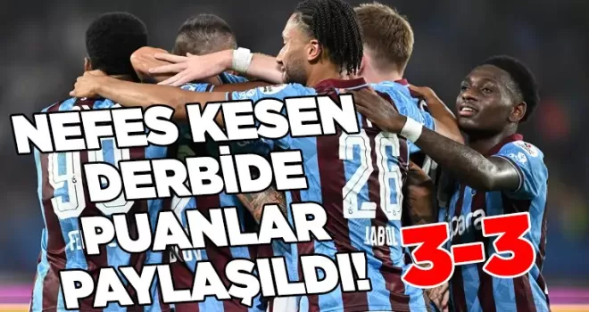 MAÇ SONUCU | Trabzonspor 3- 3 Beşiktaş