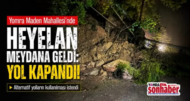 Maden Mahallesi’nde Heyelan: Yol Ulaşıma Kapandı