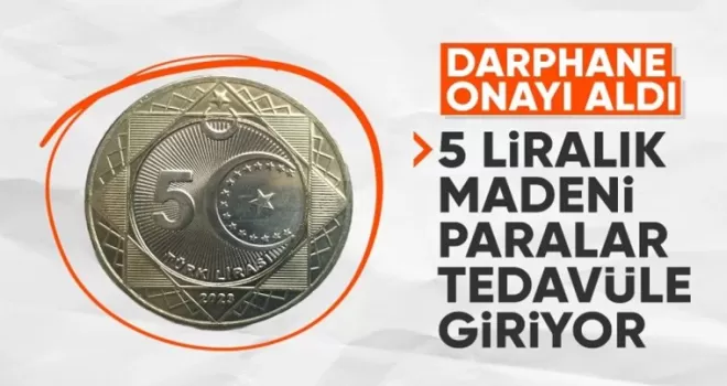 Madeni 5 TL tedavüle çıkıyor: Karar Resmi Gazete’de yayınlandı