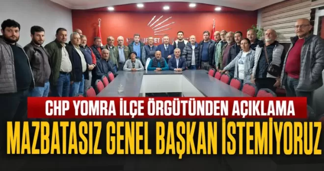 “Mazbatasız Genel Başkan İstemiyoruz”