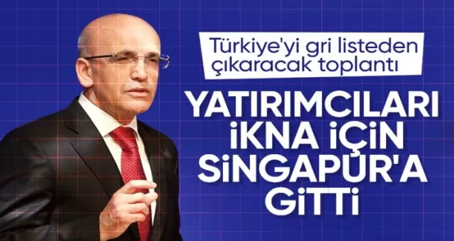 Mehmet Şimşek, Asya’daki ilk yatırımcı toplantısı için Singapur’a gitti