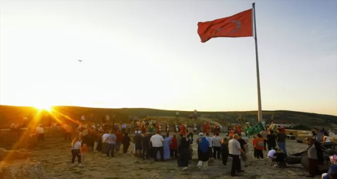 Mehter takımı, 30 Ağustos dolayısıyla Kastamonu Kalesi’nde gösteri sundu