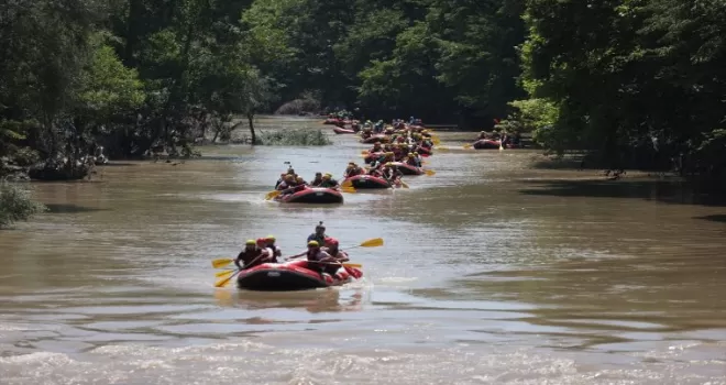 Melen Çayı’nda selin ardından rafting turları yeniden başladı