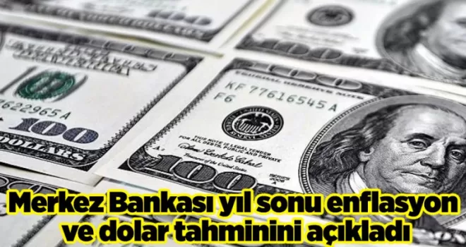 Merkez Bankası yıl sonu enflasyon ve dolar tahminini açıkladı