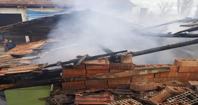 Merzifon’da bir evin kalorifer kazanında çıkan yangın söndürüldü