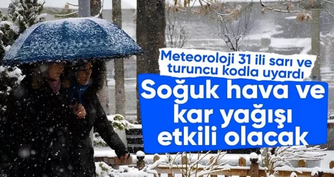 Meteoroloji duyurdu! Soğuk hava ve kar yağışı geliyor
