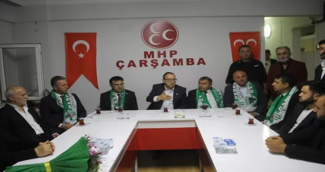 MHP Samsun Milletvekili Topsakal ve İl Başkanı Mucur’dan Çarşamba’ya ziyaret