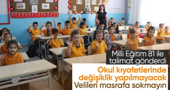 Milli Eğitim Bakanlığı’ndan okul kıyafeti kararı