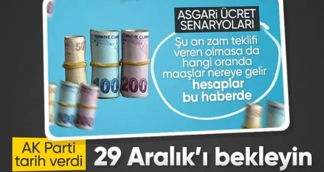 Milyonlar asgari ücret zammını bekliyor! AK Partili isim tarih verdi