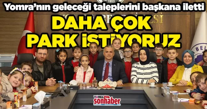 Miniklerden Başkan  Bıyık’a Park Talebi