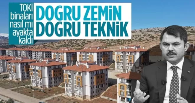 Murat Kurum paylaştı: TOKİ binaları nasıl sağlam kaldı