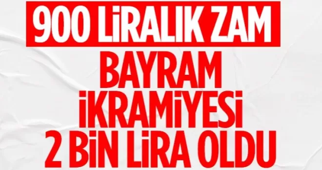 Mustafa Elitaş duyurdu! Bayram ikramiyesi 2 bin lira