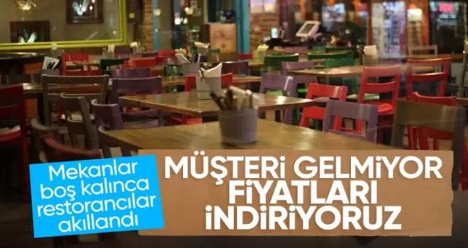 Müşteri sayılarının azaldığı restoran ve kafelere indirim çağrısı