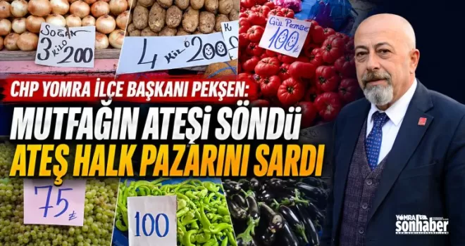MUTFAĞIN ATEŞİ SÖNDÜ  ATEŞ HALK PAZARINI SARDI