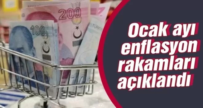 Ocak ayı enflasyon rakamları açıklandı