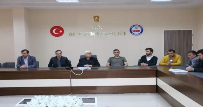 Of’ta öğretmen ve idarecilere Başarı Belgesi verildi