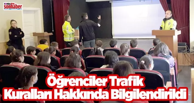 Öğrenciler trafik kurallarını öğrendi