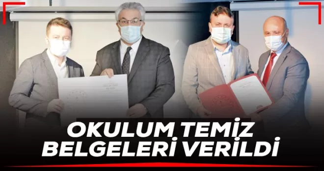 Okulum Temiz belgeleri verildi