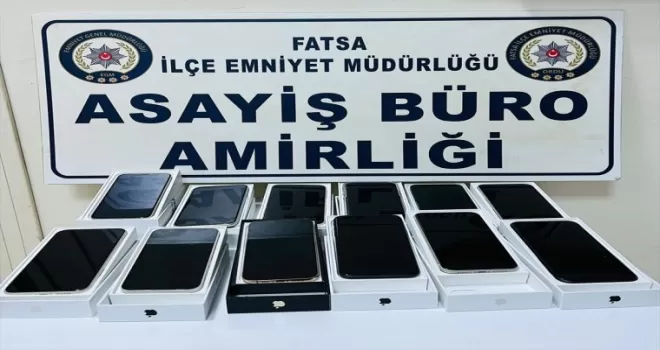Ordu’da 12 cep telefonu çaldığı iddia edilen kişi tutuklandı