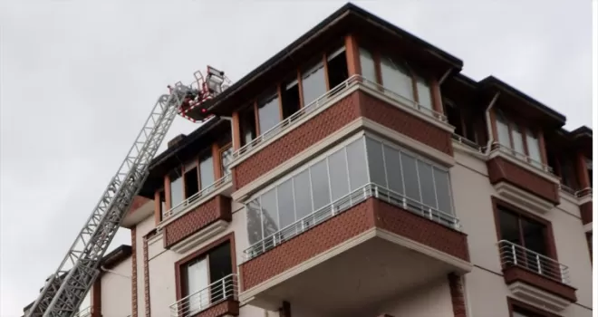 Ordu'da çatı yangını
