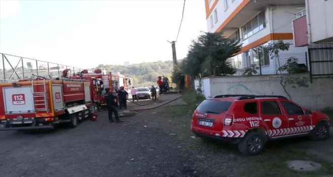 Ordu'da lise kantininde çıkan yangın söndürüldü