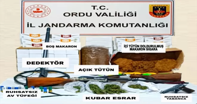 Ordu'da uyuşturucu operasyonunda 3 kişi yakalandı