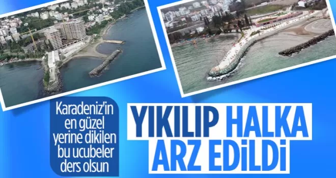 Ordu’da yıkılan 3 gökdelenin alanı halkın hizmetine sunuldu