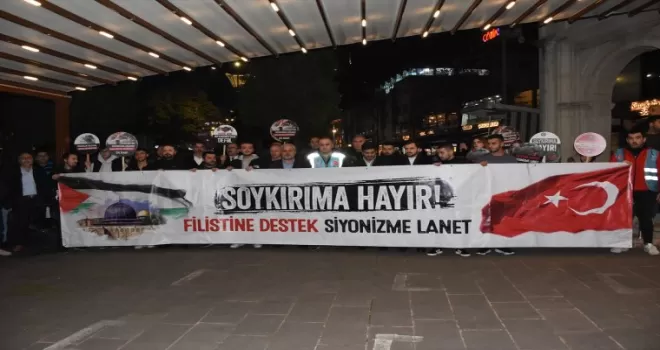 Orta ve Doğu Karadeniz’de İsrail’in Gazze’ye saldırıları protesto edildi