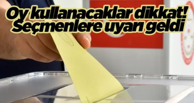 Oy kullanacaklar dikkat! e-Devlet’ten seçmenlere uyarı geldi