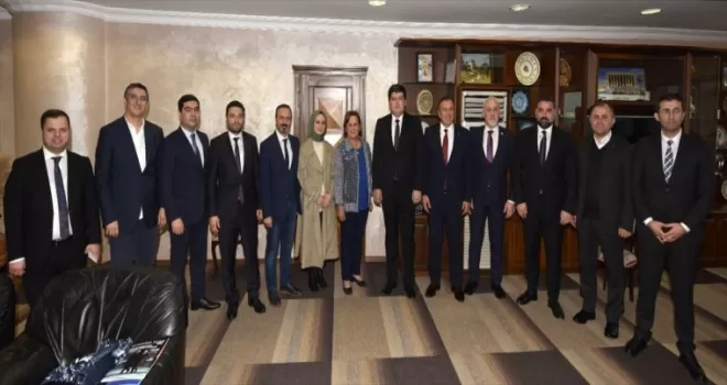Özbekistan'ın Ankara Büyükelçiliği Müsteşarı Mamirov, TTSO'yu ziyaret etti