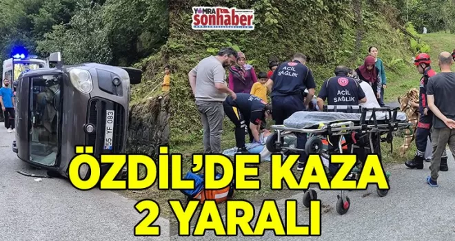 Özdil’de kaza 2 Yaralı