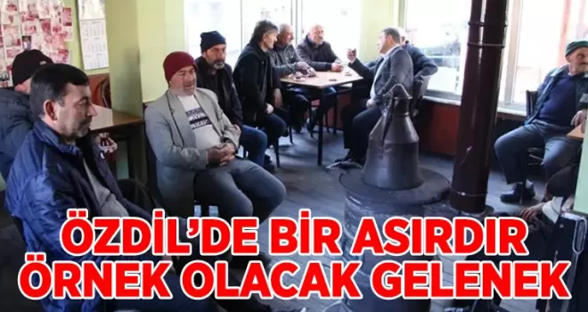 Özdil’de örnek olacak gelenek
