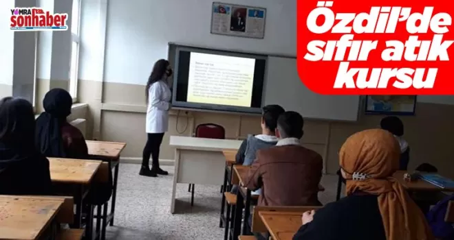 Özdil’de Sıfır Atık Kursu
