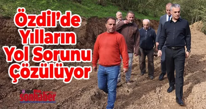 Özdil’de yılların  Yol Sorunu Çözülüyor